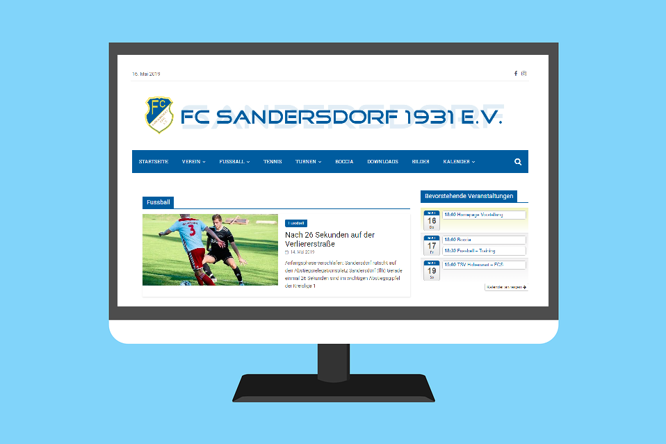 Neue Homepage FC Sandersdorf